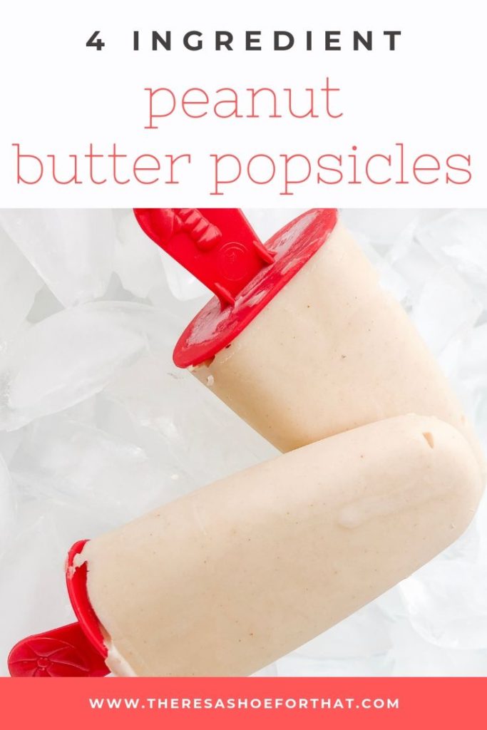 delicious, simple and satisfying peanut butter pudding popsicles