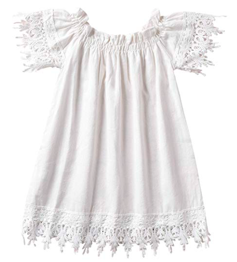 White Dress for Monthly Baby Pictures