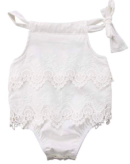 Newborn Baby Lace Romper