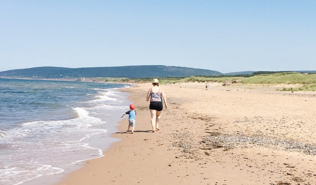 Inverness Beach on Cape Breton Island
