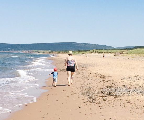 Inverness Beach on Cape Breton Island