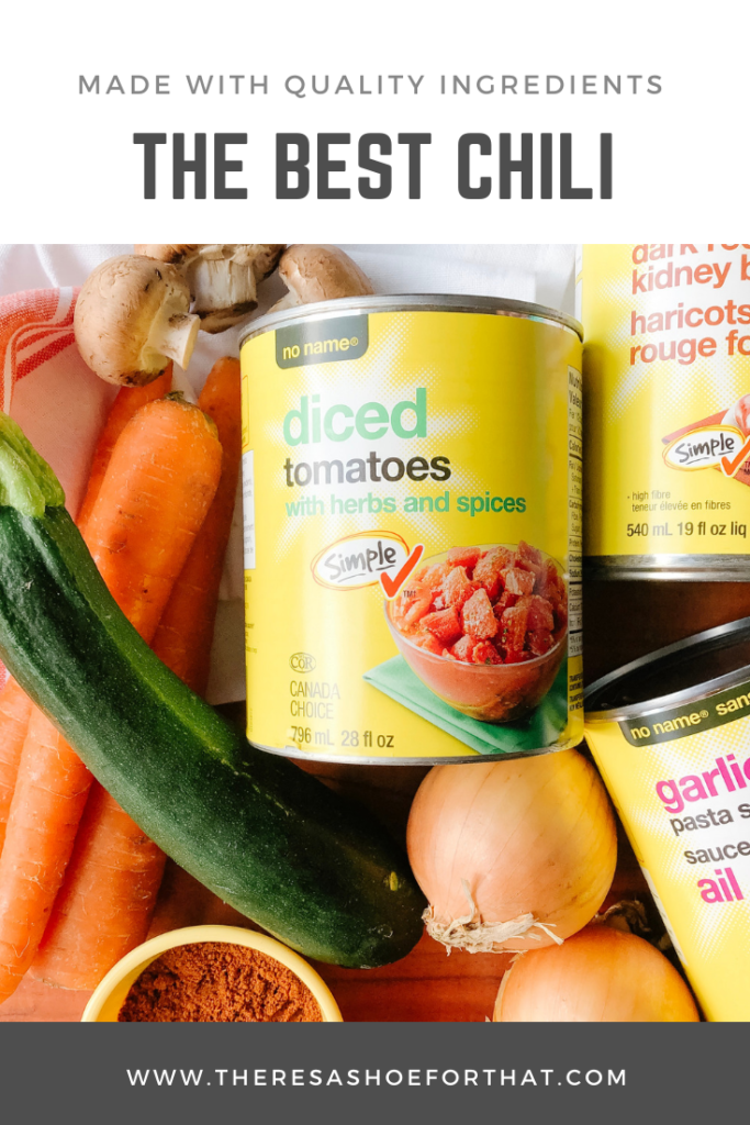 quality ingredients for the best chili